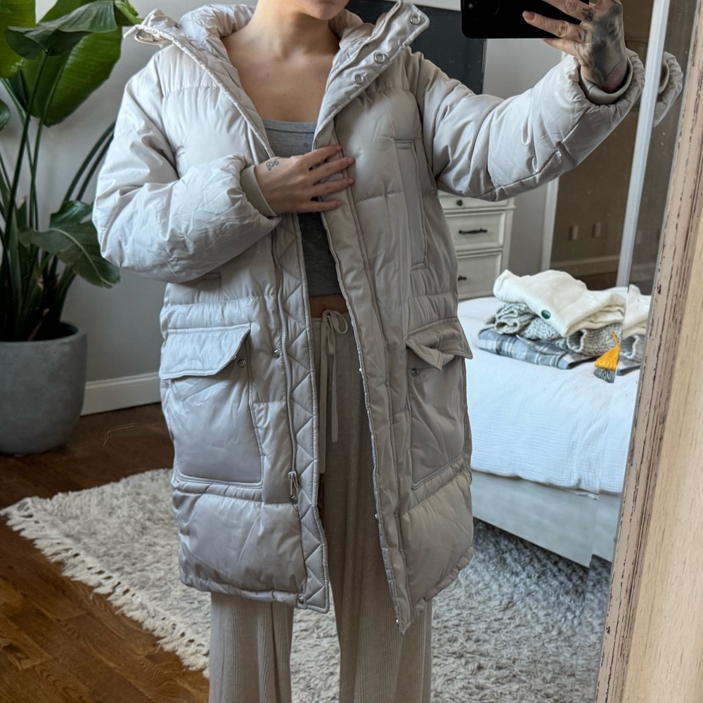 H&M Lavender Puffer Coat